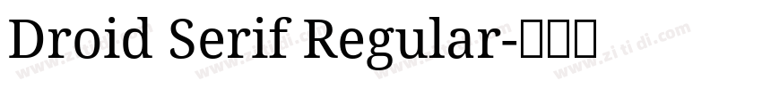 Droid Serif Regular字体转换